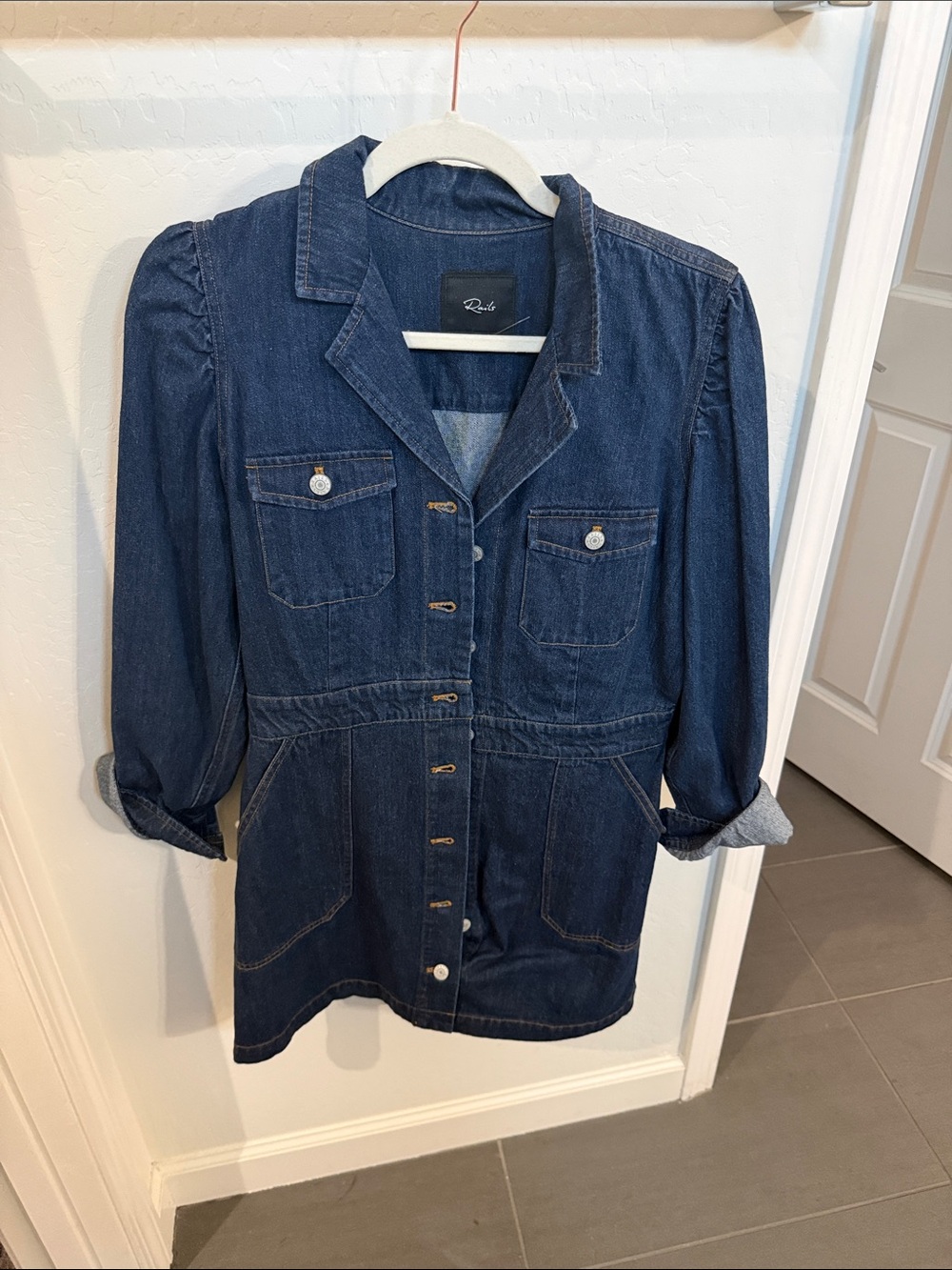 Rails Dark Indigo Denim Utility Jacket